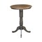 International Concepts Round 30 in Round Top Pedestal Table, 41.1 inH, Hickory/Washed Coal, 30 in W, 30 in L, 41.1 in H K45-30RT-6B-2 - alternate 2